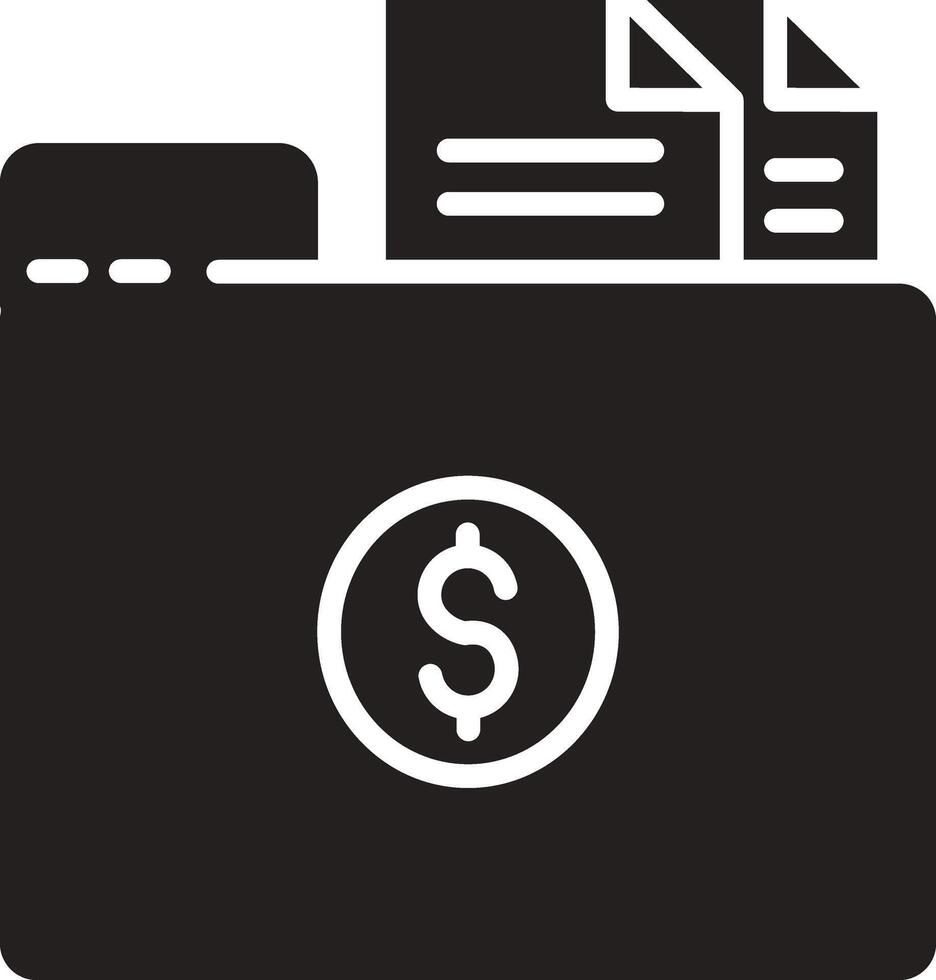 Folder with Files Illustration Icon vector