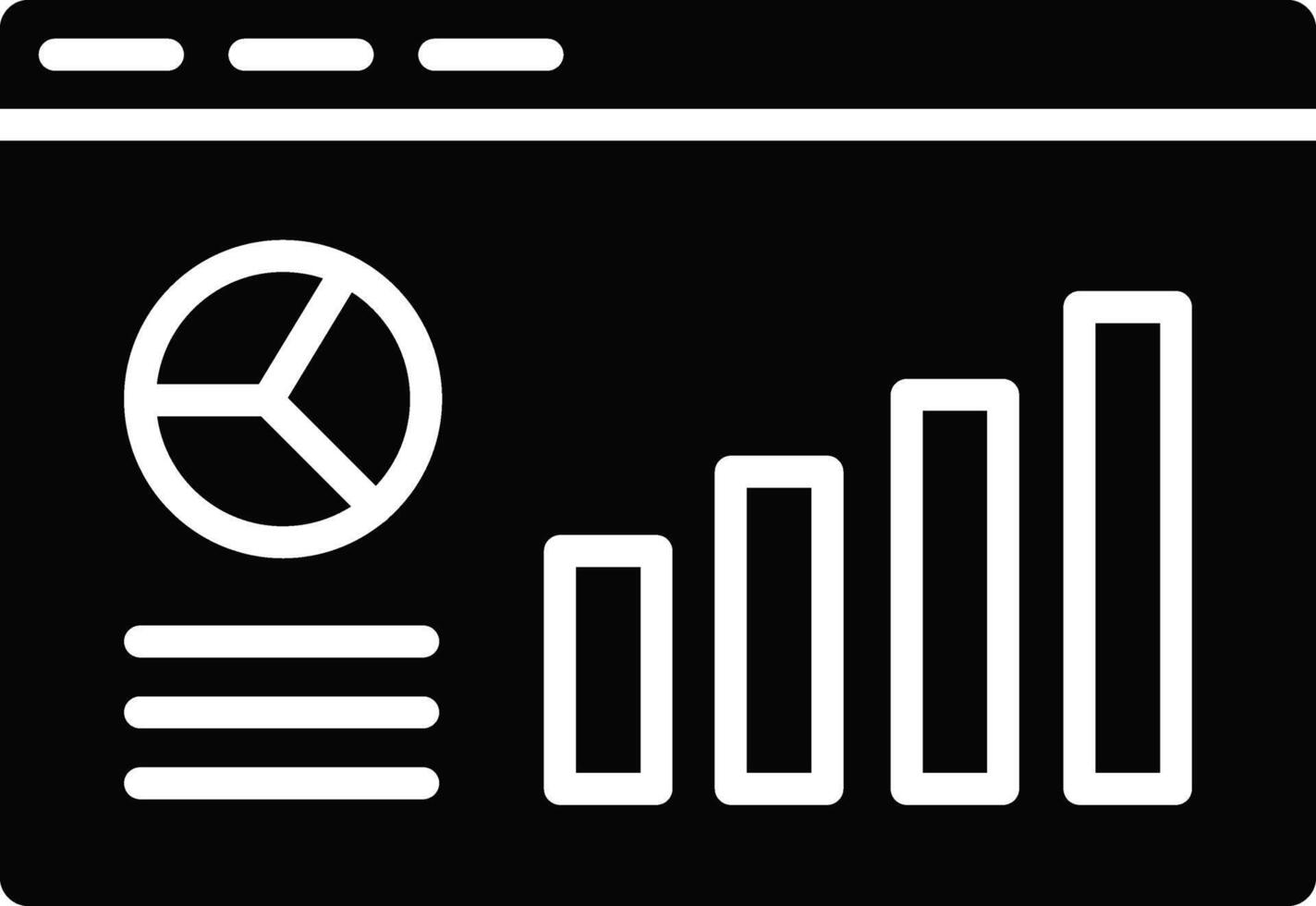 Webpage Statistics Illustration Icon vector