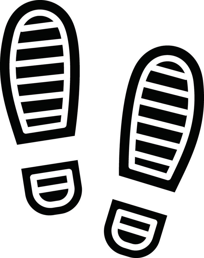Footprint Illustration Icon vector