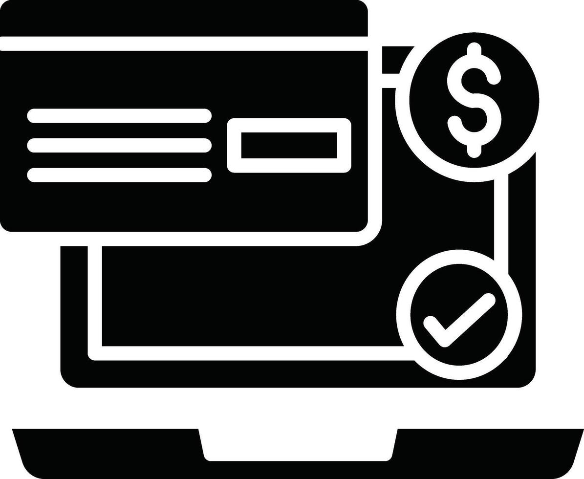 Online Payment Illustration Icon vector