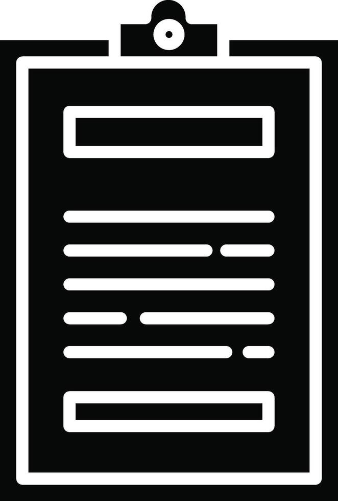 Clipboard Illustration Icon vector