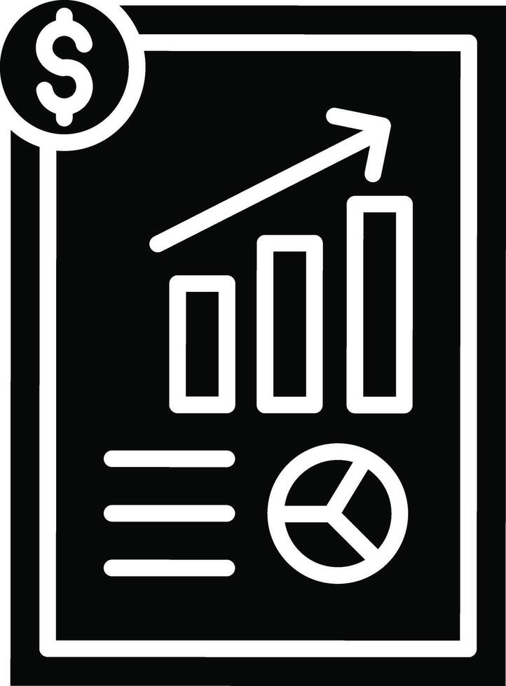 Business Report Illustration Icon vector