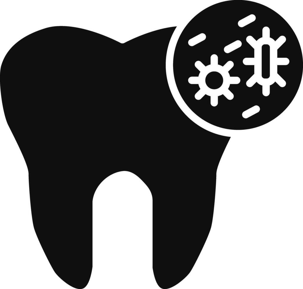Tooth Infection Illustration Icon vector