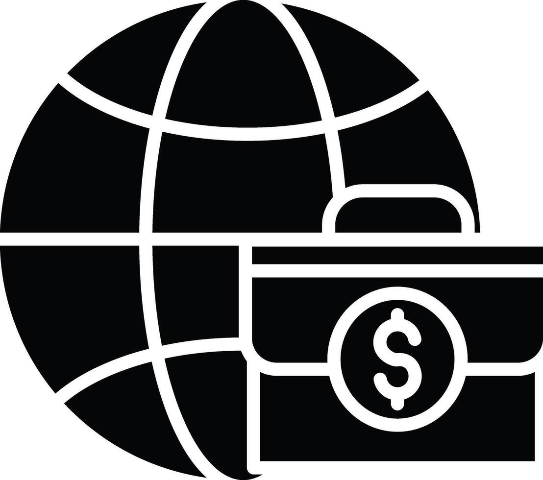 Worldwide Business Illustration Icon vector