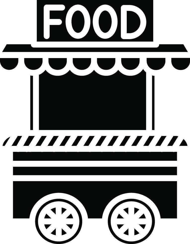 Food Cart Illustration Icon vector