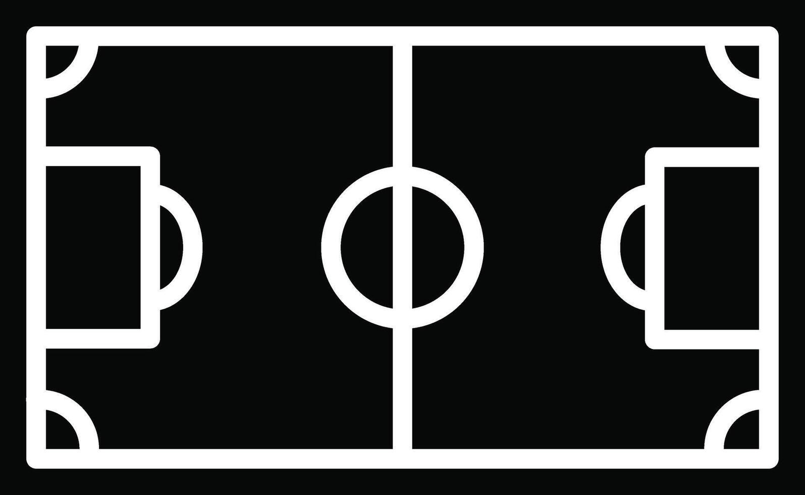 Football Field Illustration Icon vector
