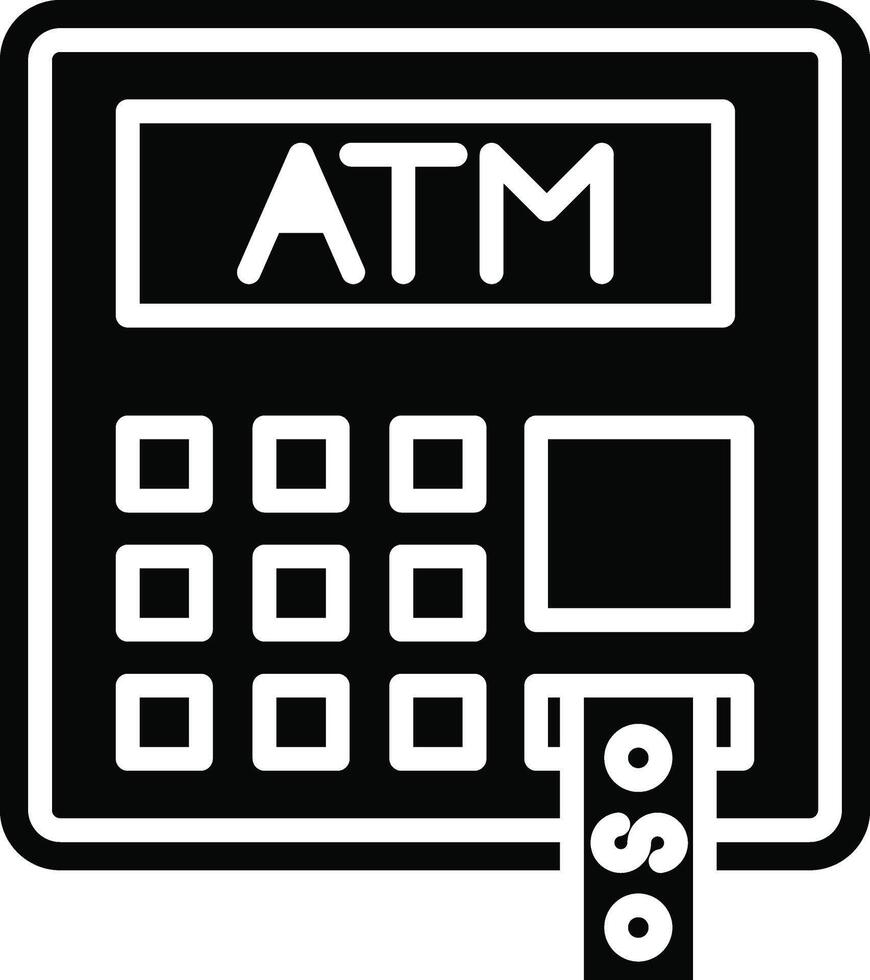 ATM Illustration Icon vector