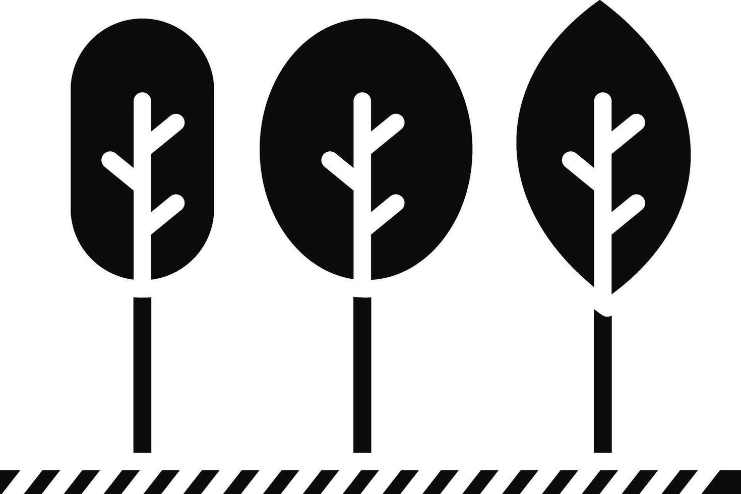 Forest Illustration Icon vector