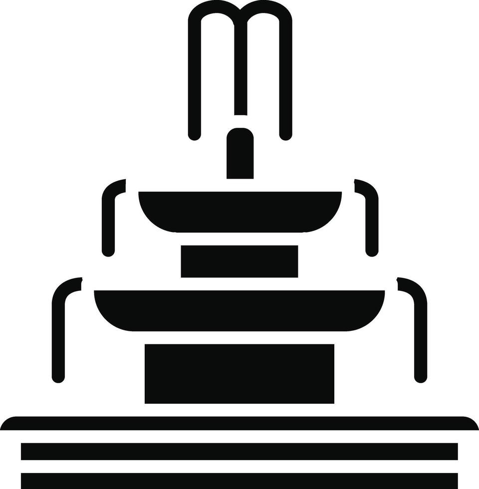 Fountain Illustration Icon vector