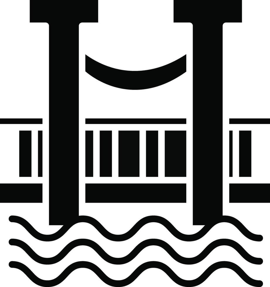 Bridge Illustration Icon vector