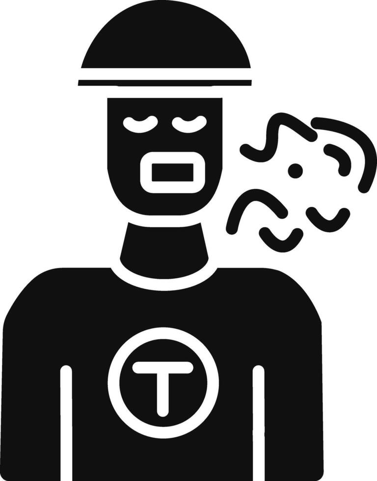 Bad Breath Illustration Icon vector