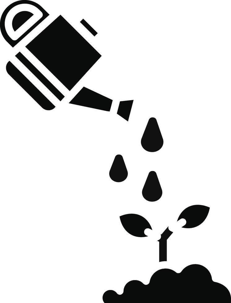 Watering Can Illustration Icon vector