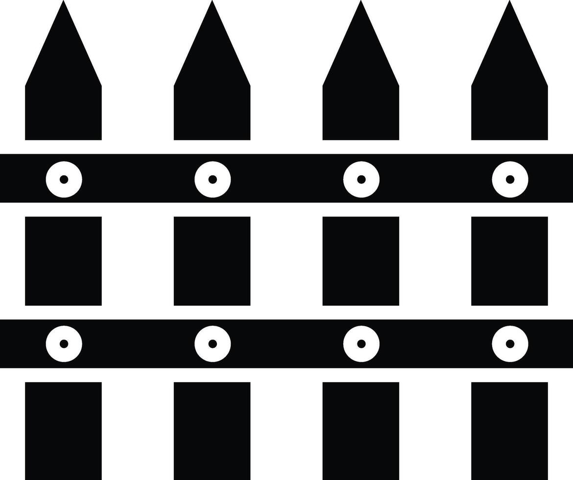 Fence Illustration Icon vector