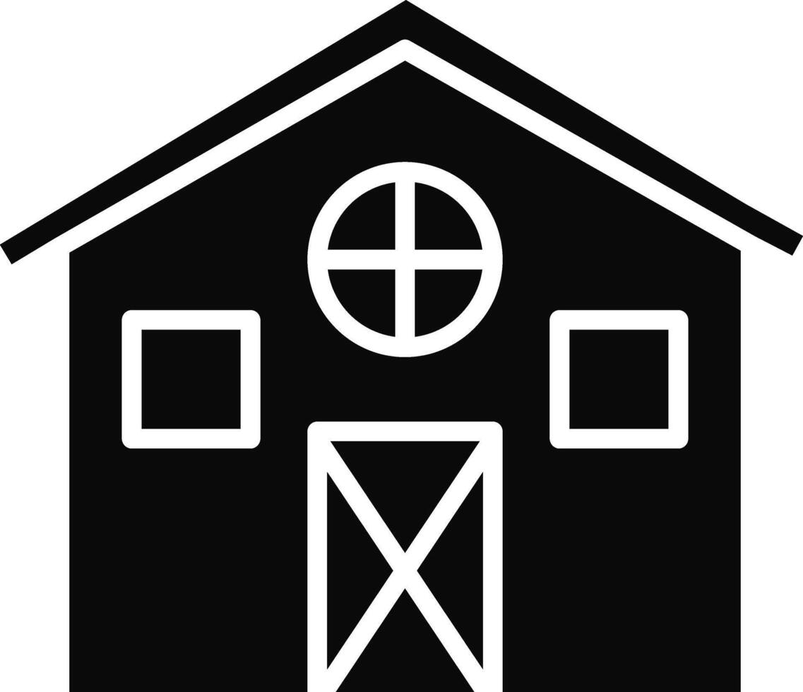 Barn Illustration Icon vector
