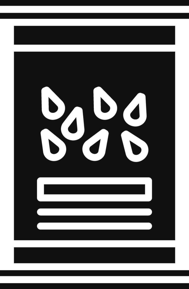Seeds Bag Illustration Icon vector