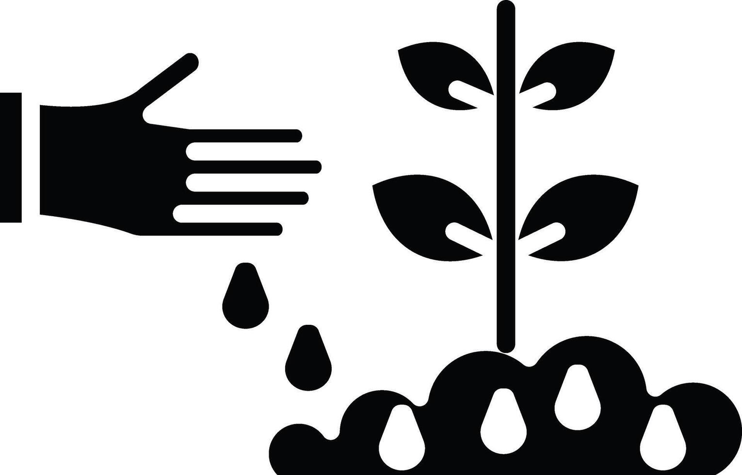 Seeding Illustration Icon vector
