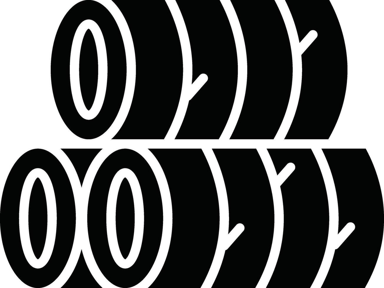 Hay Illustration Icon vector