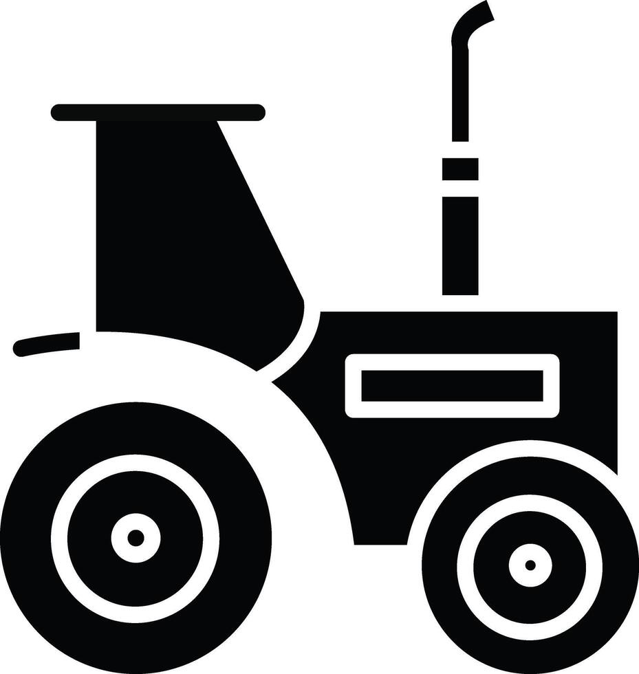 Tractor Illustration Icon vector