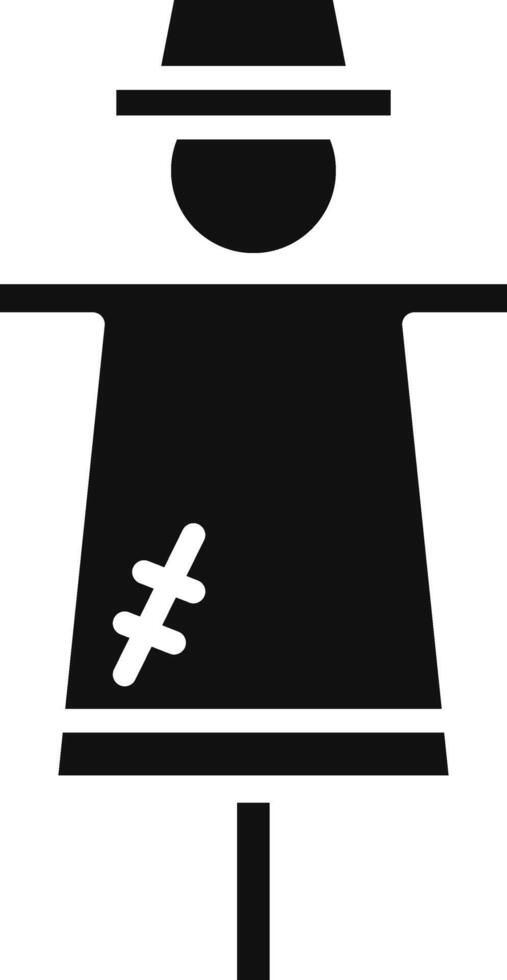 Scare Crow Illustration Icon vector