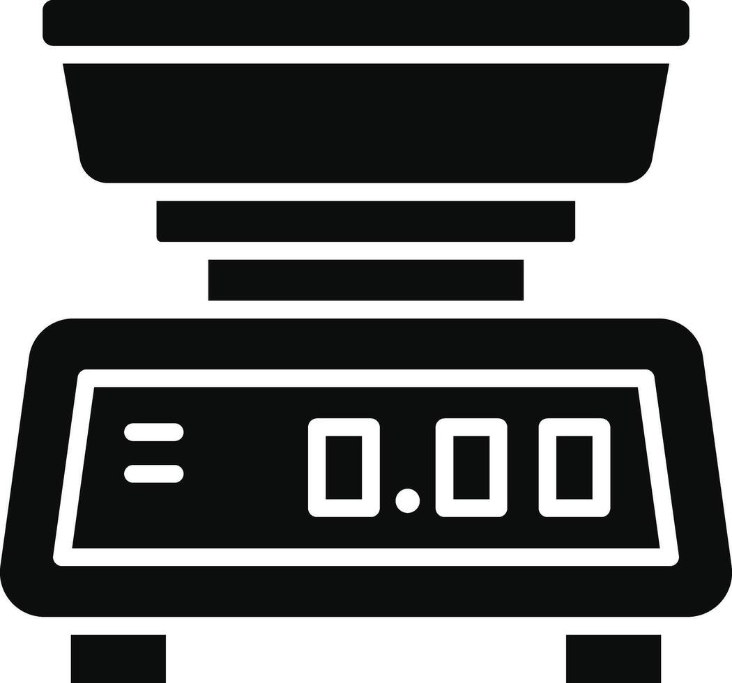 Kitchen Scale Illustration Icon vector