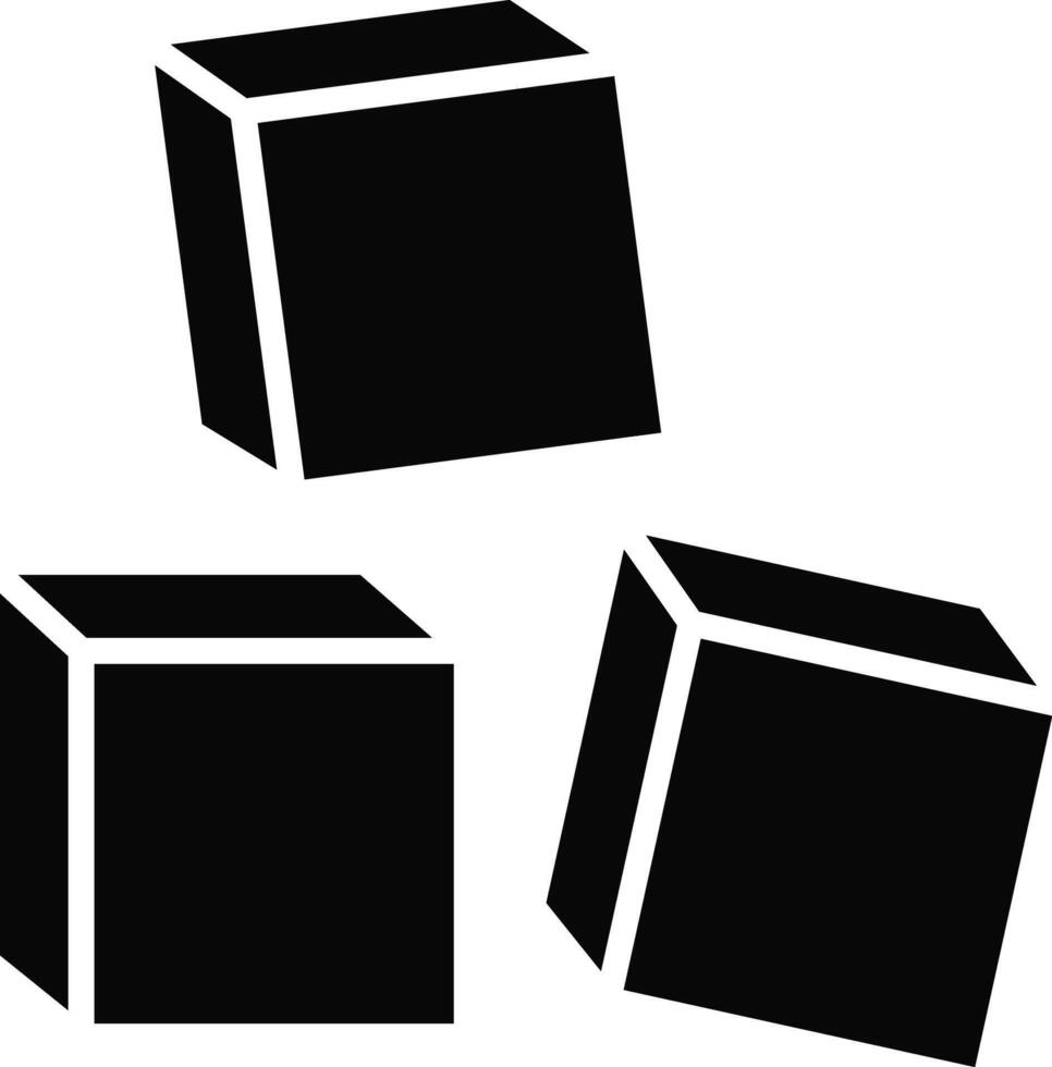 Blocks Illustration Icon vector