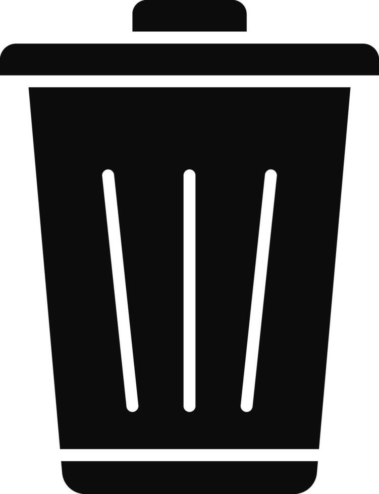 Trash Can Illustration Icon vector