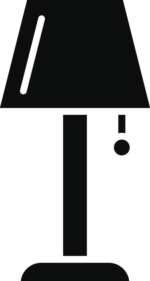 Table Lamp Illustration Icon vector