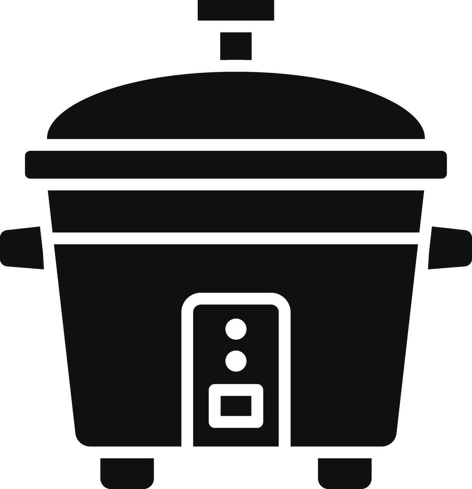 Rice Cooker Illustration Icon vector