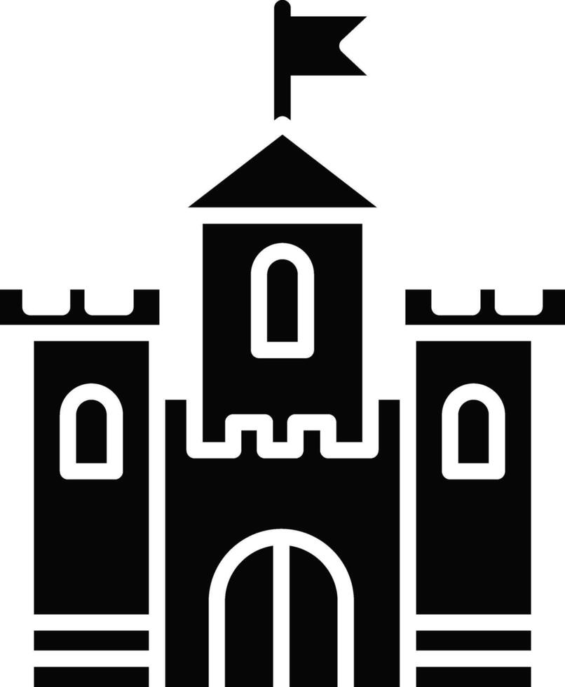 Castle Illustration Icon vector