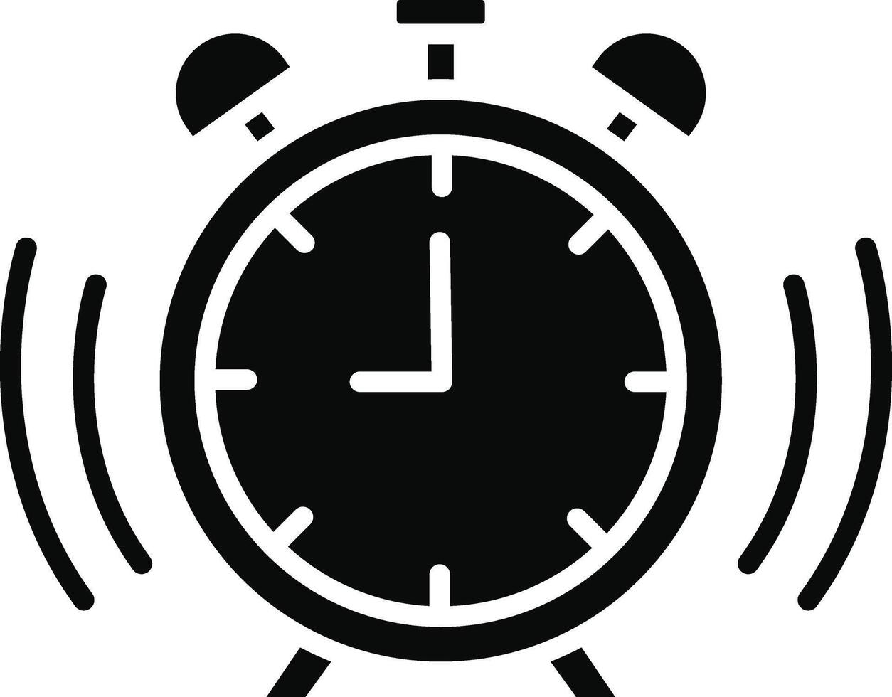 Alarm Clock Illustration Icon vector