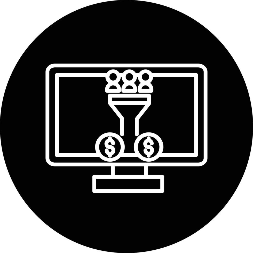 Conversion Marketing Illustration Icon vector