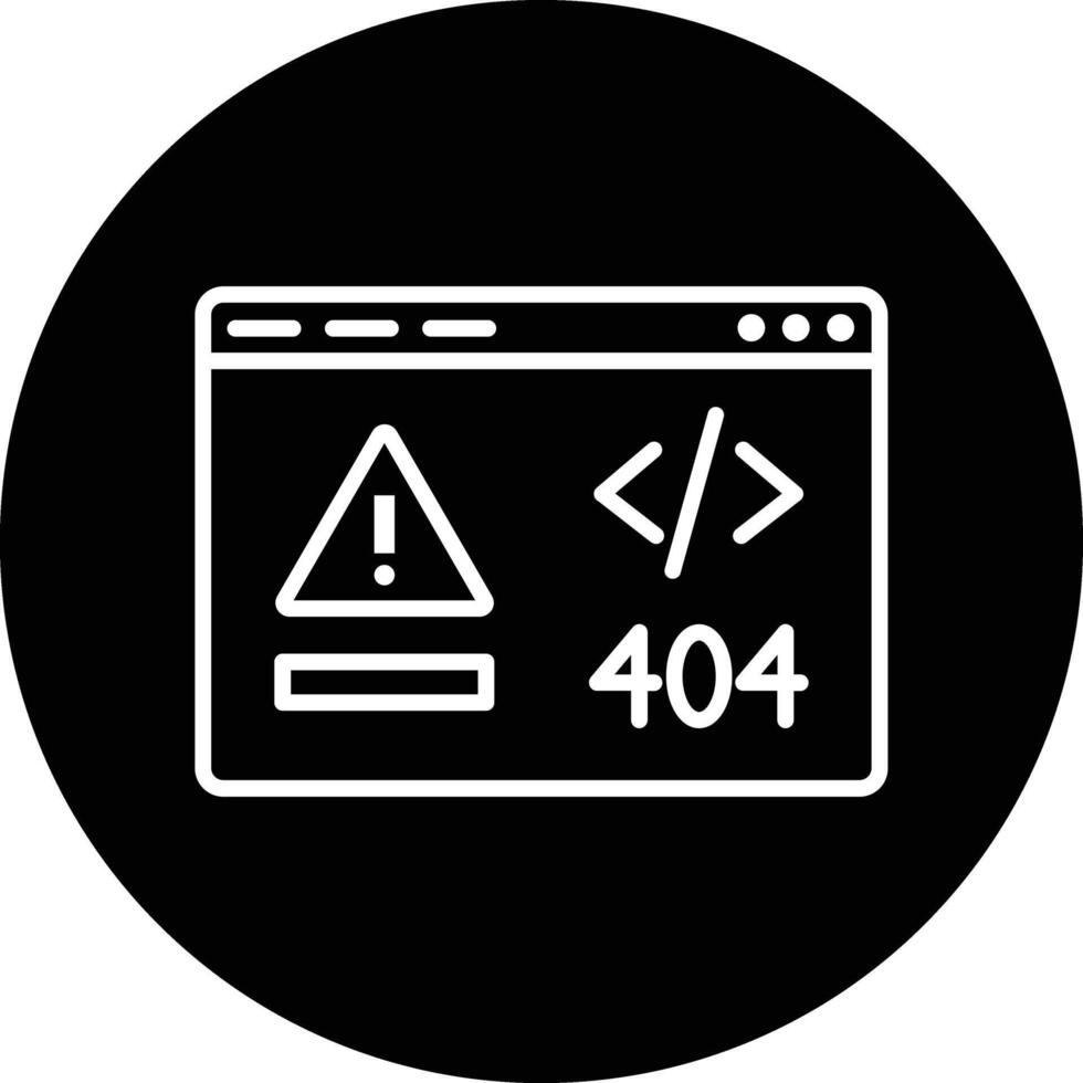 Code Error Illustration Icon vector