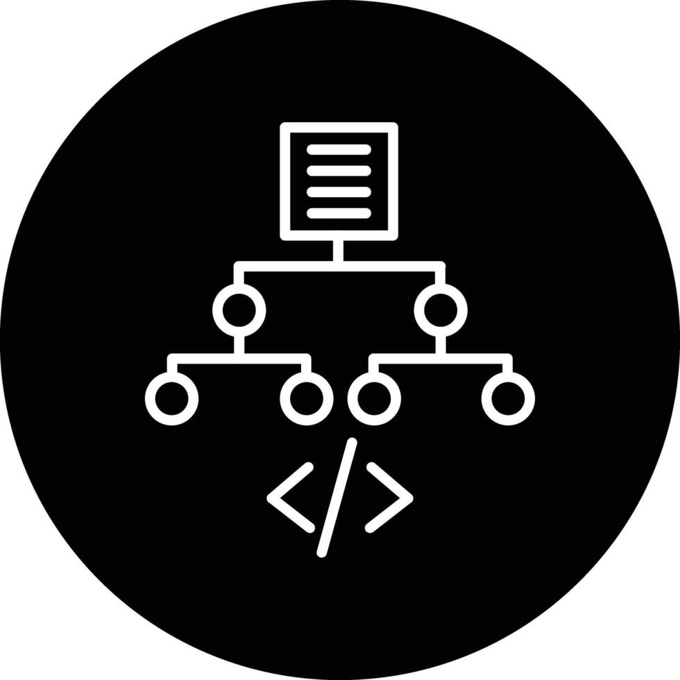 Algorithm Illustration Icon vector