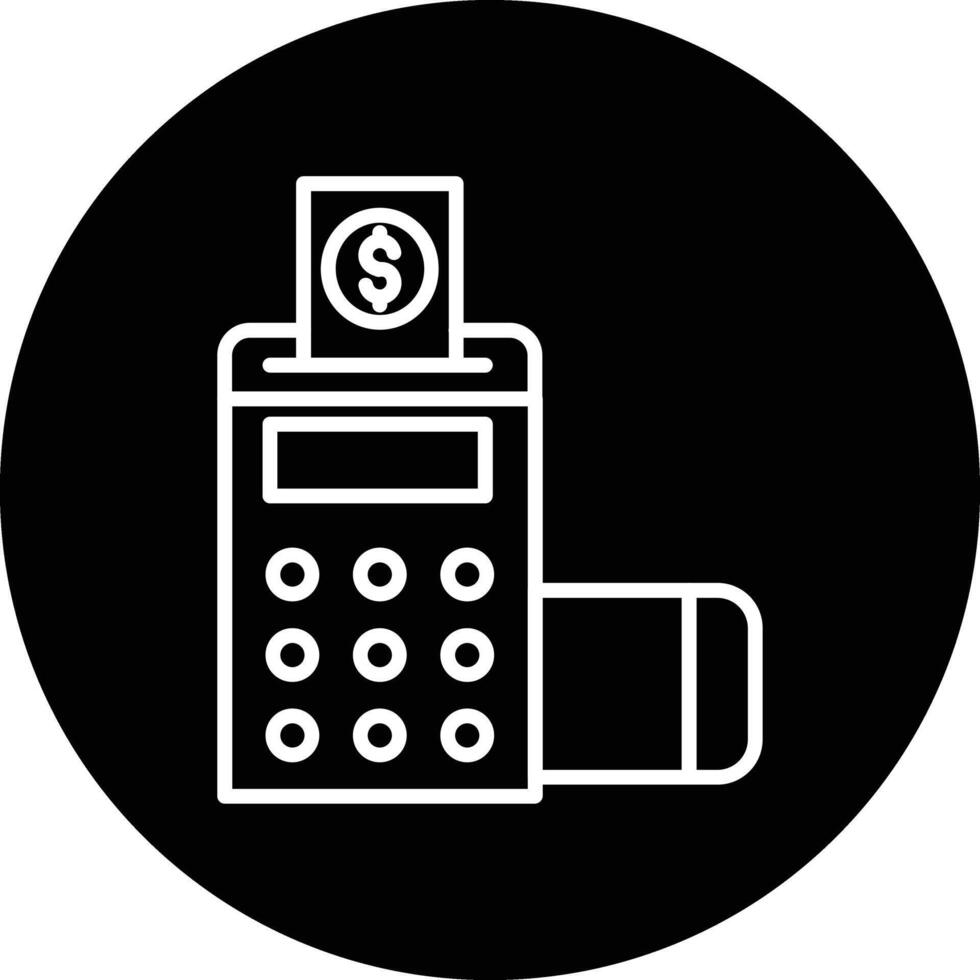 Pos Terminal Illustration Icon vector
