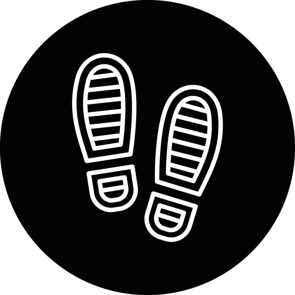 Footprint Illustration Icon vector