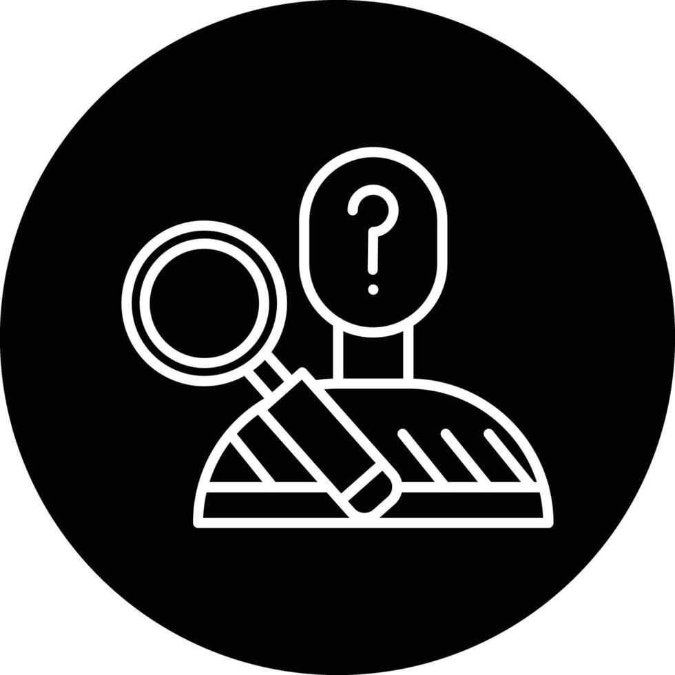 Suspect Illustration Icon vector