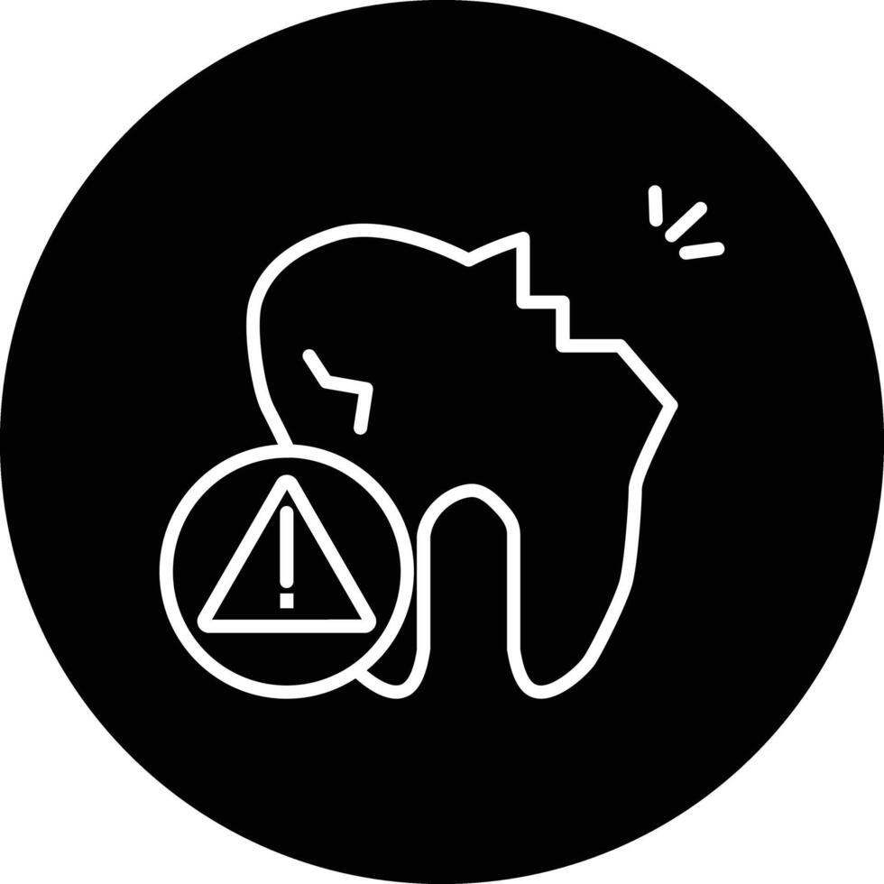Tooth Problem Illustration Icon vector