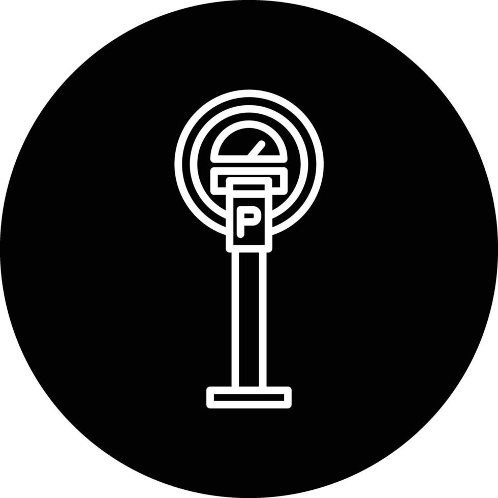 Parking Meter Illustration Icon vector