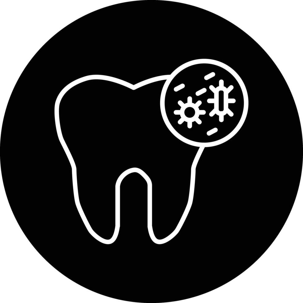 Tooth Infection Illustration Icon vector