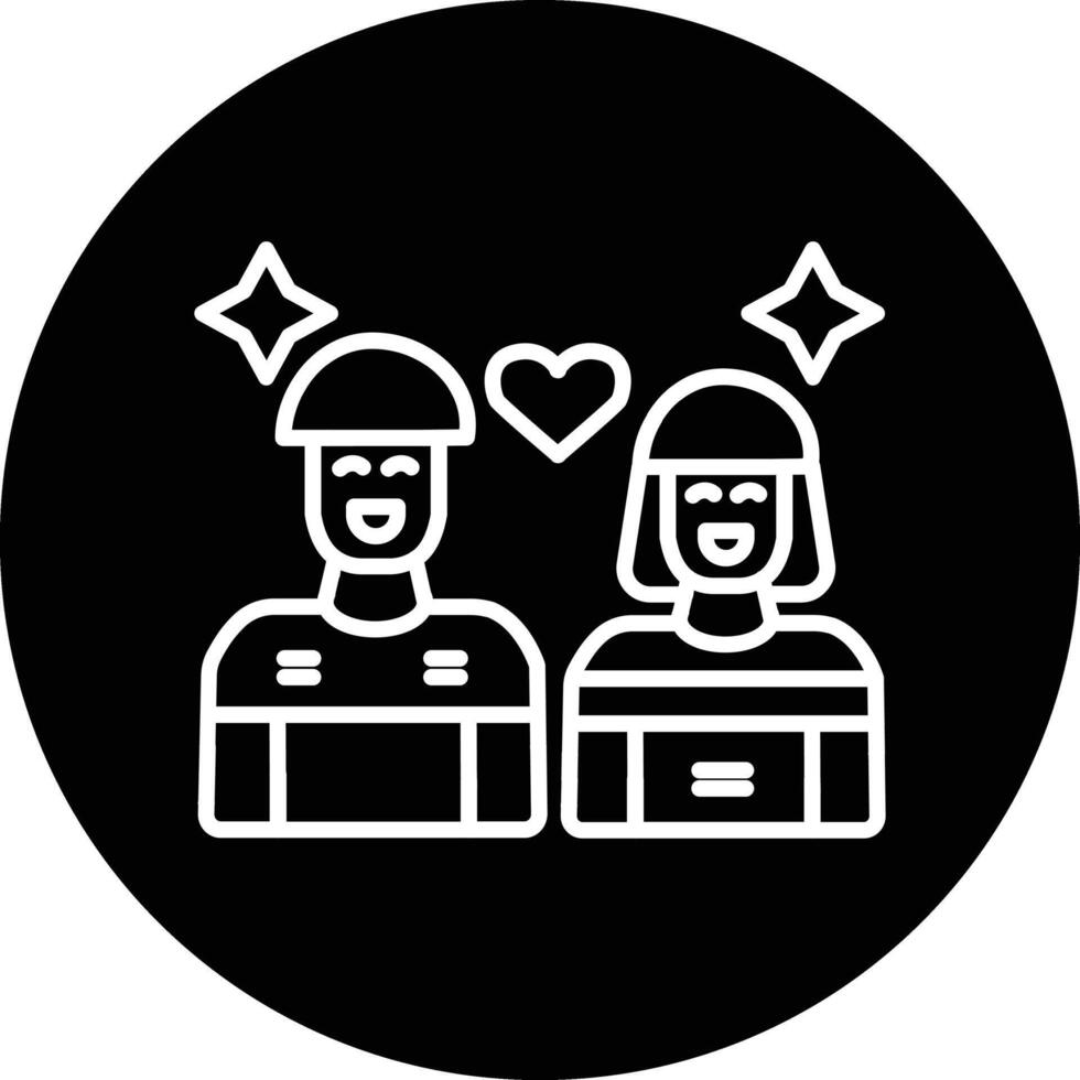 Couple Illustration Icon vector