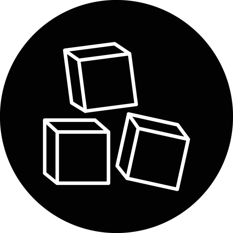 Blocks Illustration Icon vector