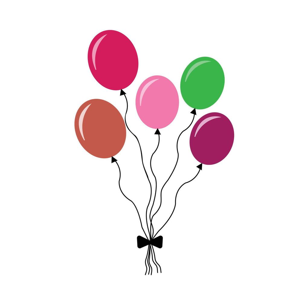 colorful balloon design vector