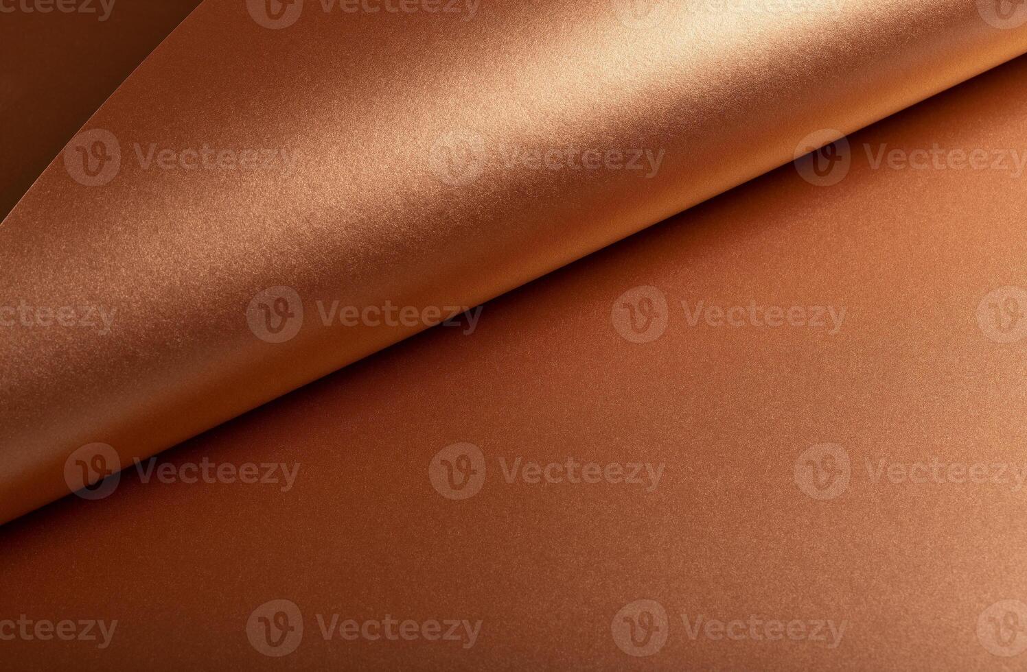 Copper metallic texture with glossy folds and reflective sheen. Smooth designer paper featuring an photo