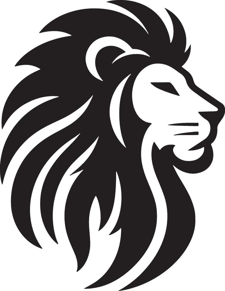 The Majesty of the Lion's Head vector