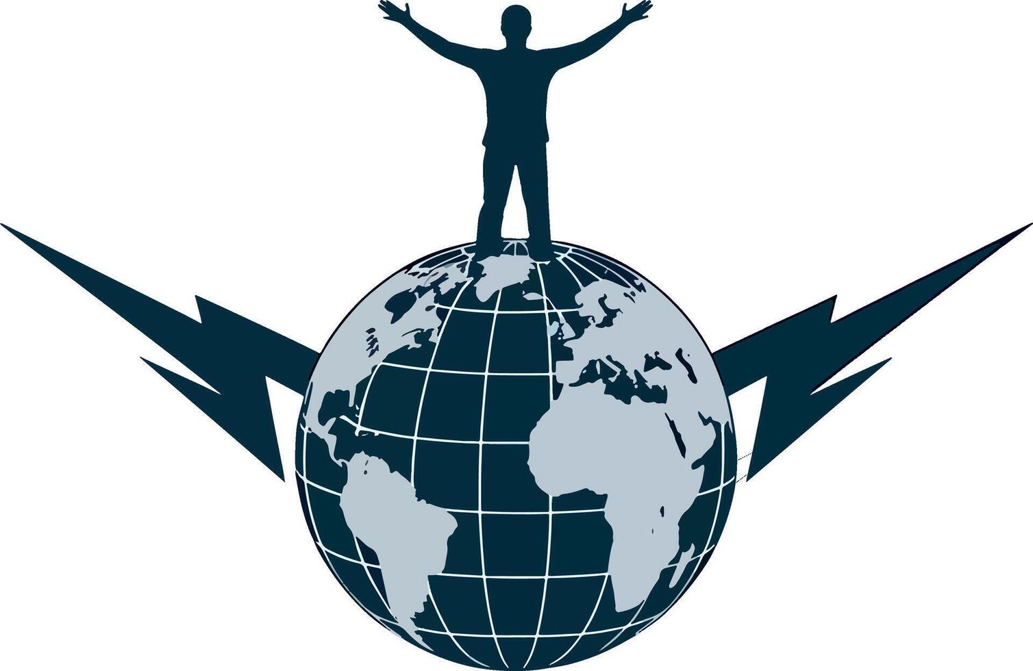 King of the world stock illustration vector