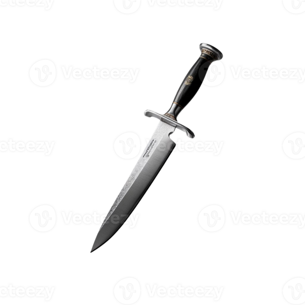 High-resolution photo of a sharp knife with a clear background png
