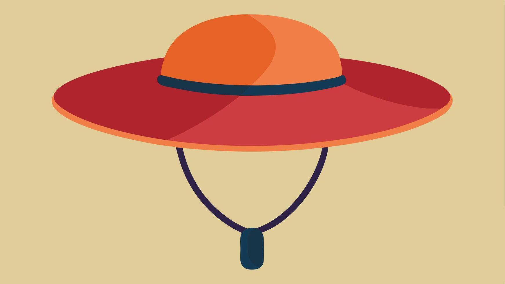 Sun Protection Gear A depiction of a largebrimmed adaptive hat with adjustable chin ss and UV protection fabric made for individuals needing extra support in outdoor settings.. vector