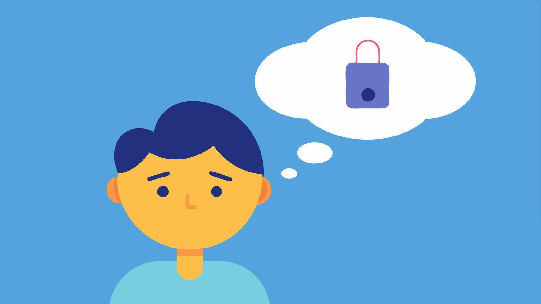 User Feedback A thought bubble above a user showcasing satisfaction or contemplation regarding their results from the breath analysis device.. vector