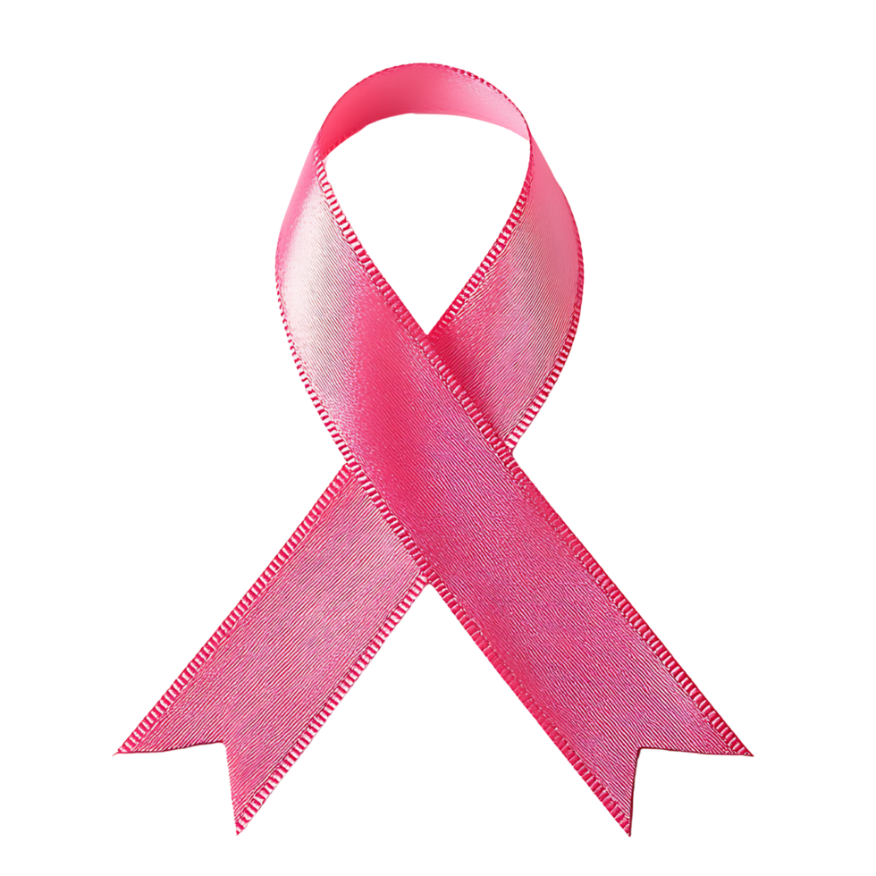Pink ribbon symbolizing awareness and support for various causes, especially breast cancer png