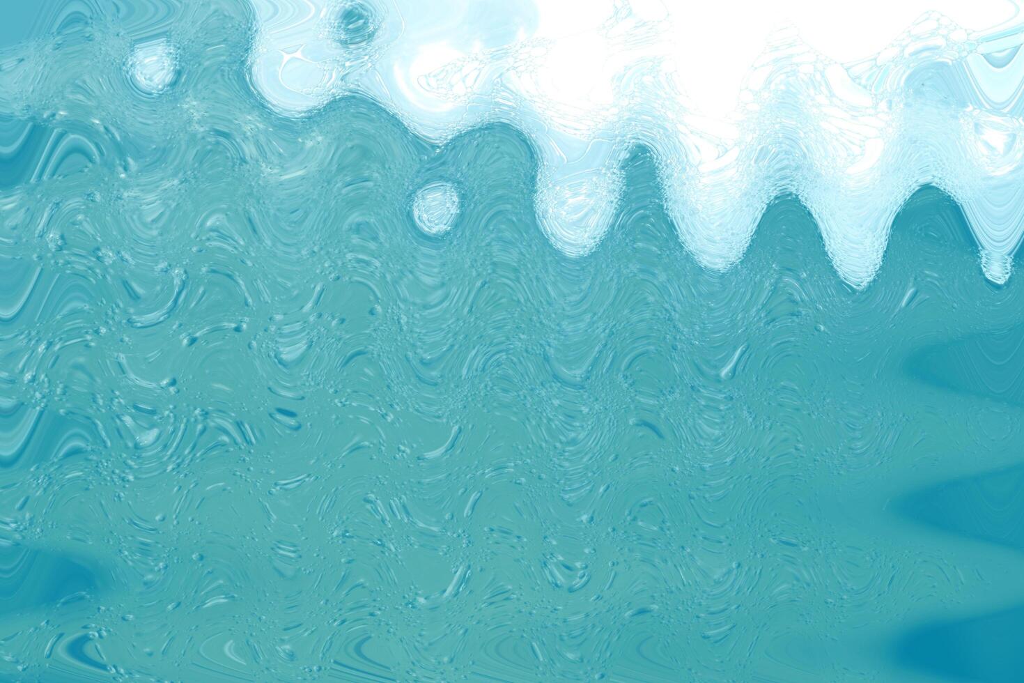 Abstract Blue-Green Water Texture, Flowing Wave-Like Design Ideal for Backgrounds and Digital Art photo